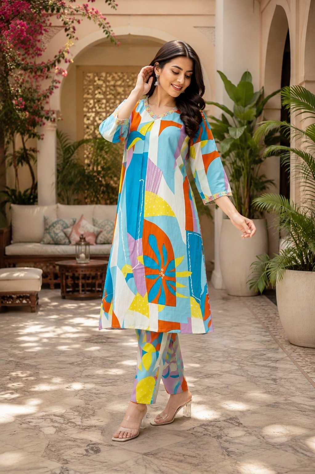 SON Rayon Designer Kurti