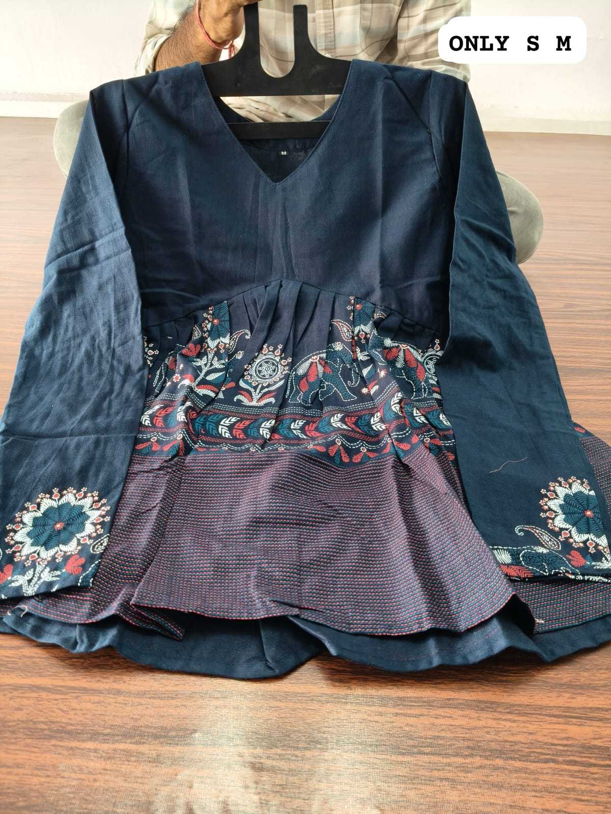 Cotton Designer Kurti in Green
