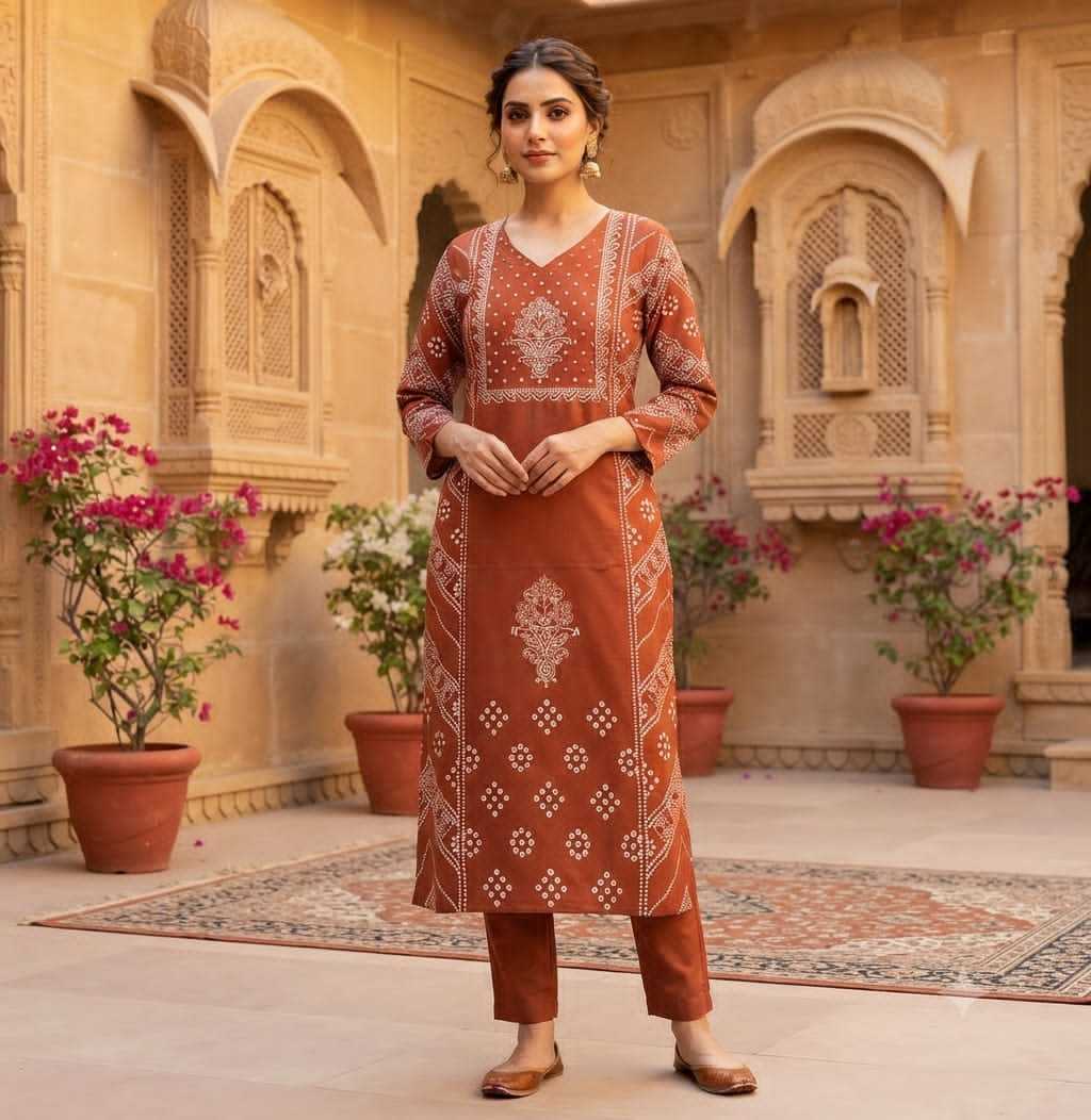 Yoke Cotton Designer Kurti
