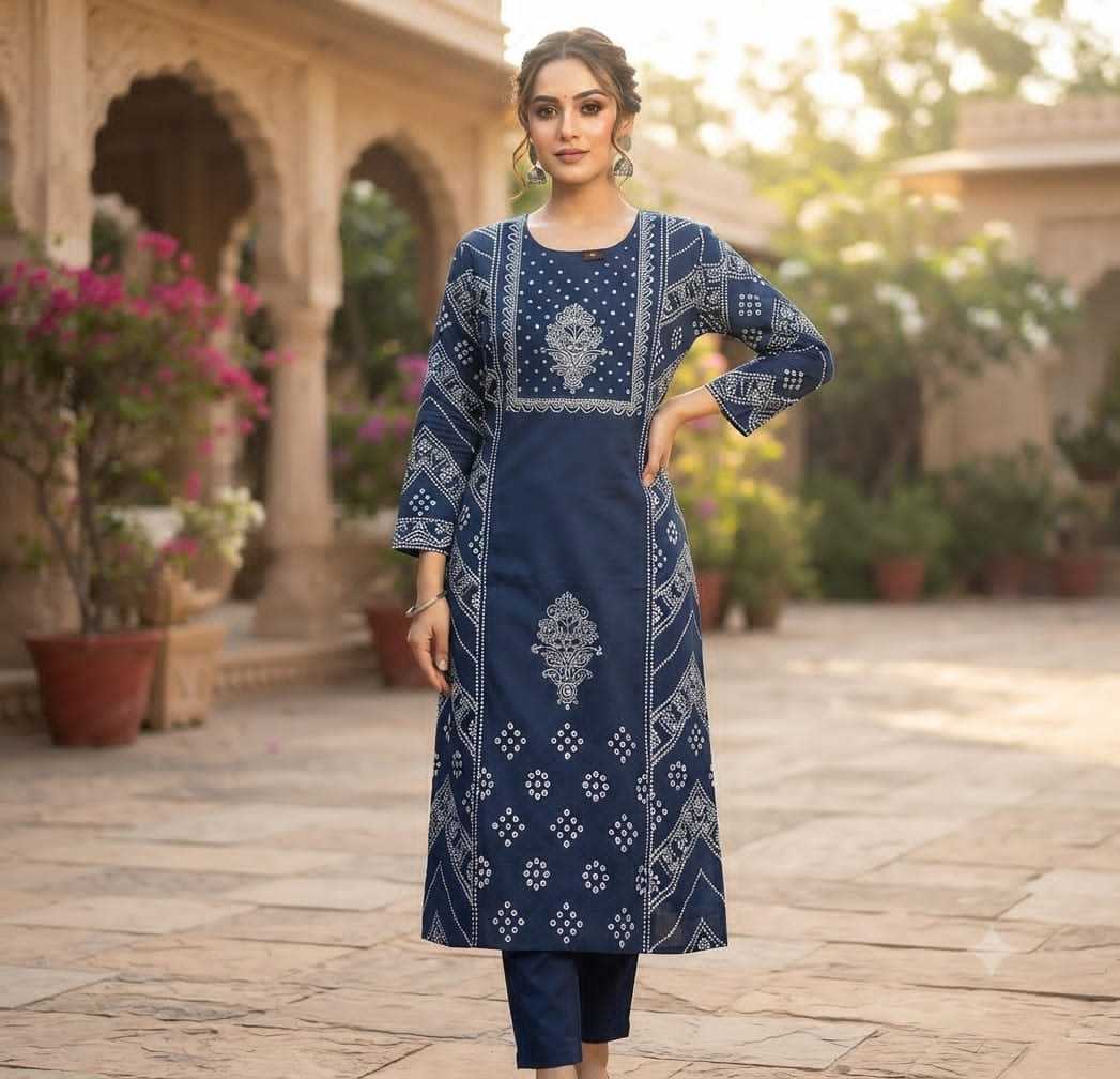 Yoke Cotton Designer Kurti