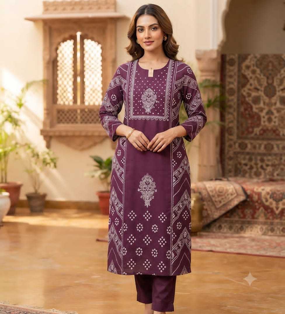 Yoke Cotton Designer Kurti