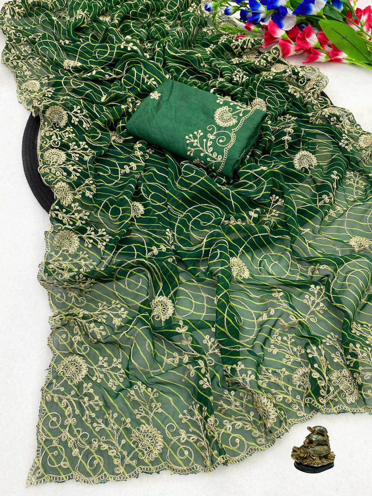 Aahuti Pure Silk Printed Saree