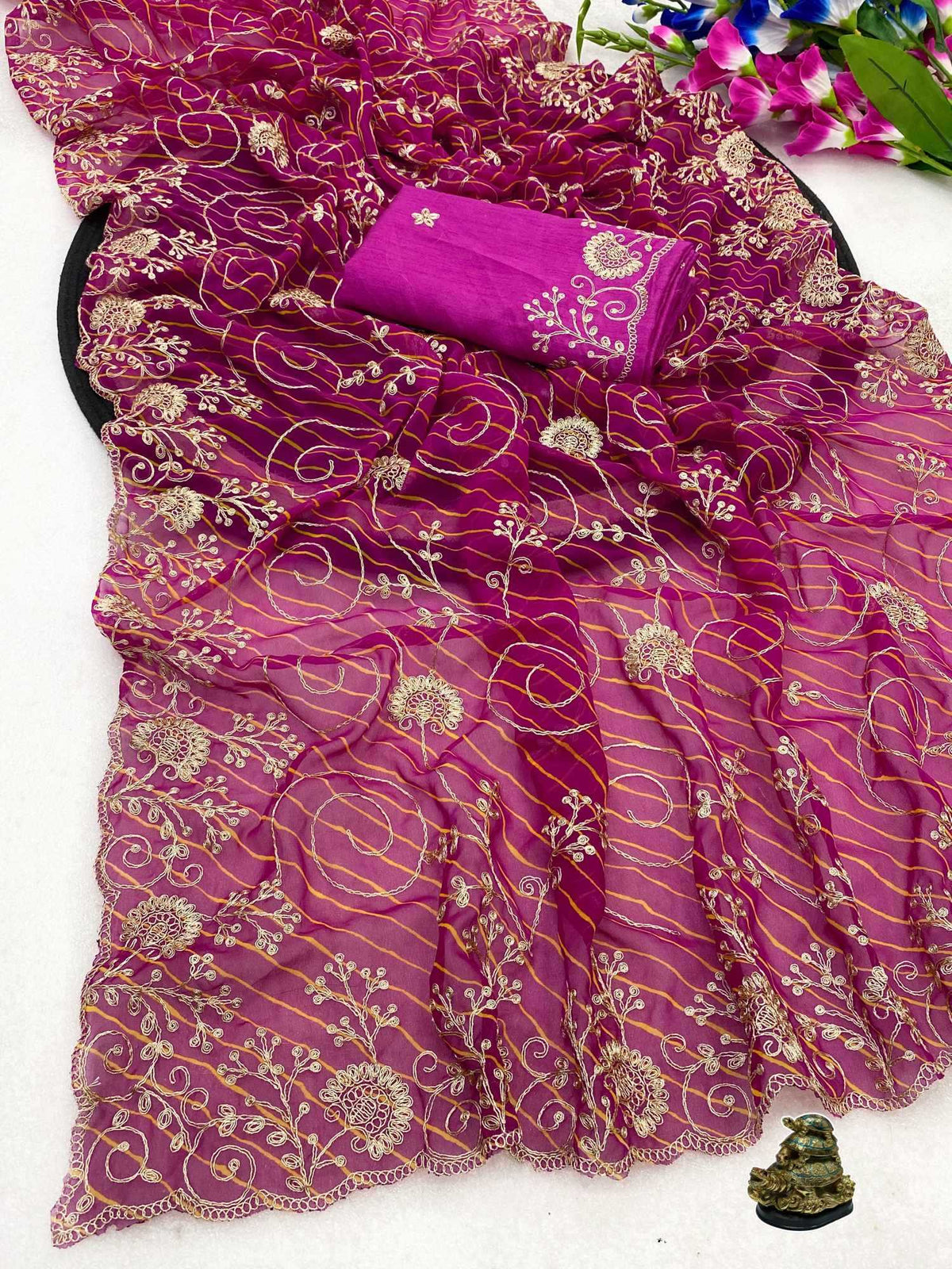 Aahuti Pure Silk Printed Saree
