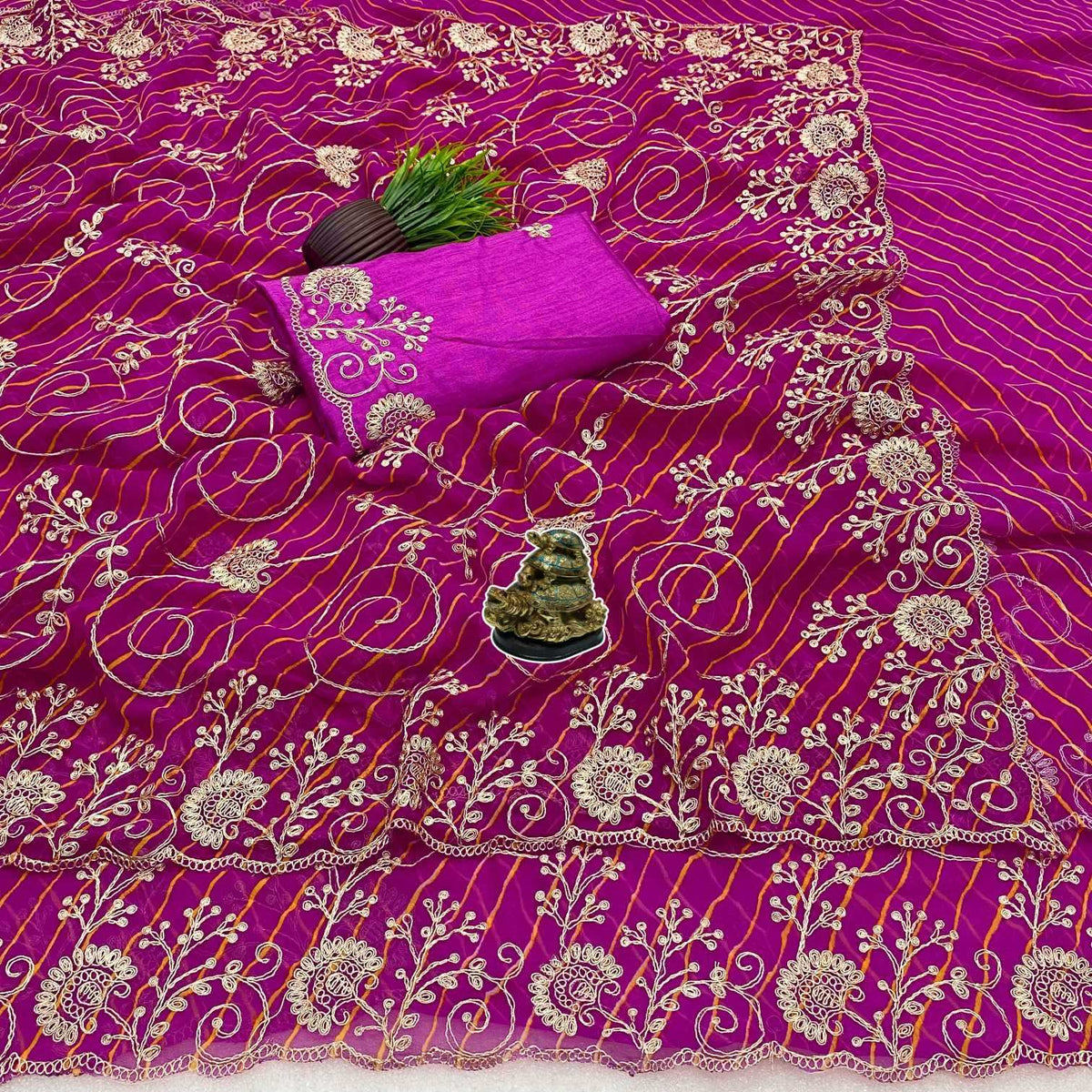 Aahuti Pure Silk Printed Saree