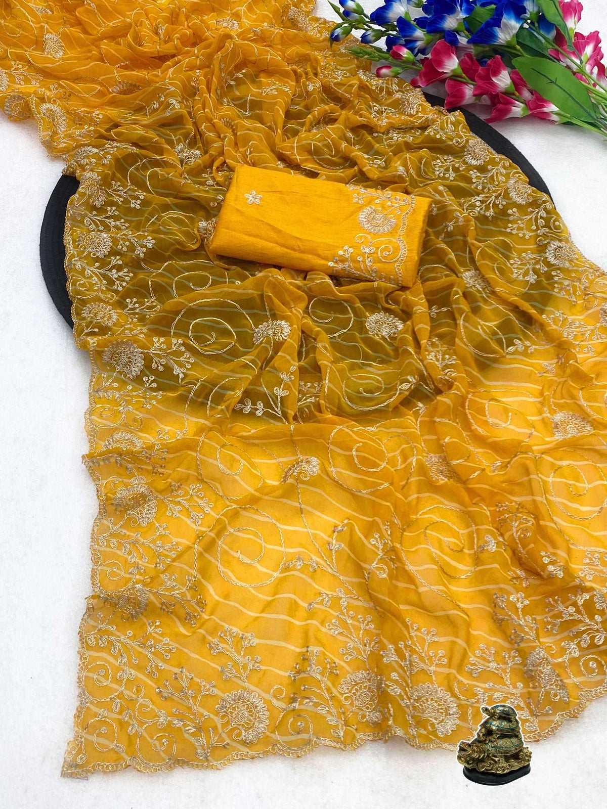 Aahuti Pure Silk Printed Saree
