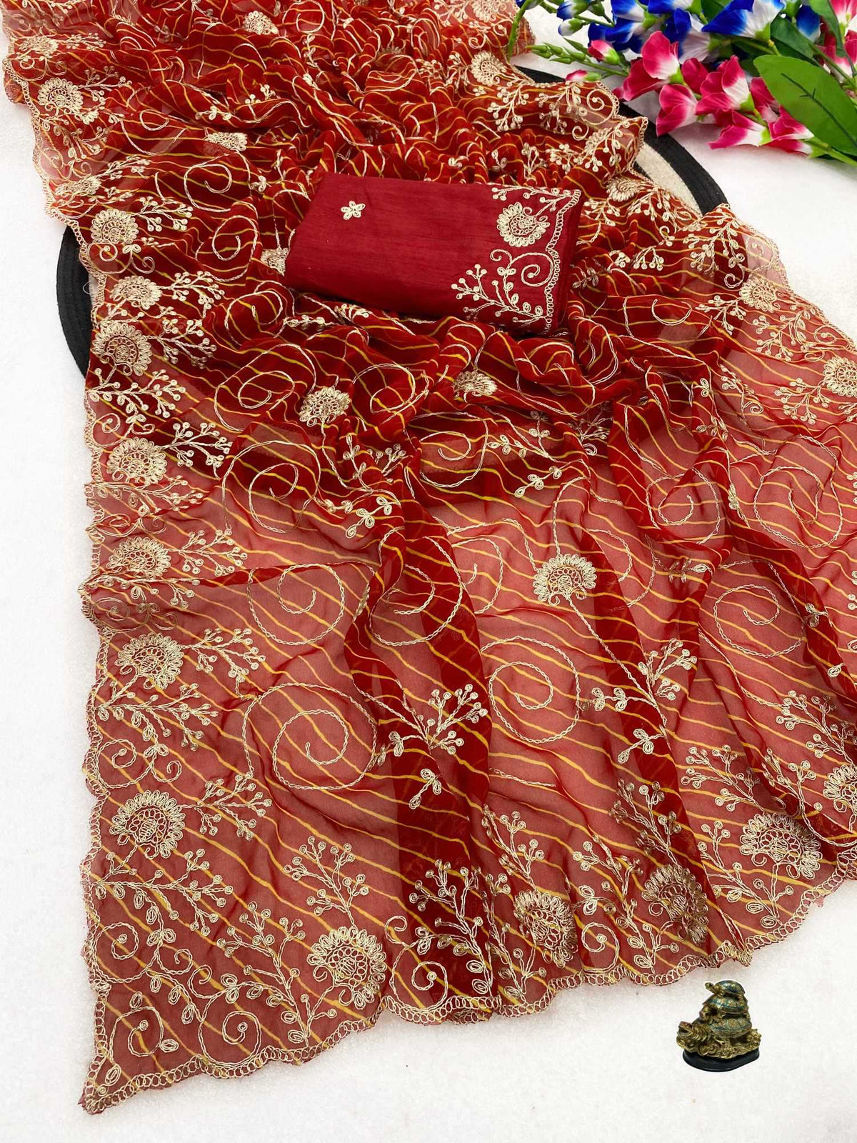 Aahuti Pure Silk Printed Saree