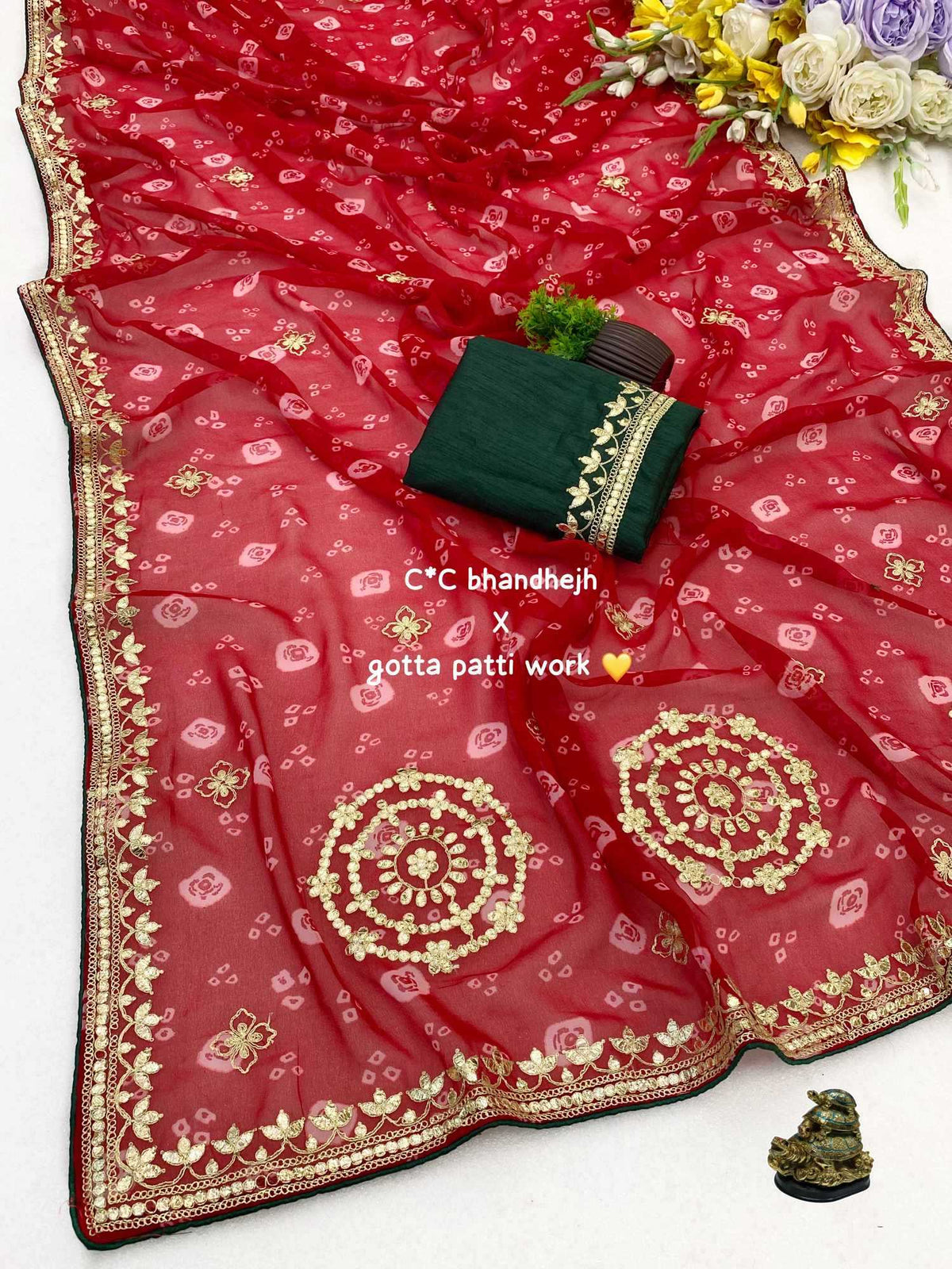 Aarunya Georgette Designer Saree