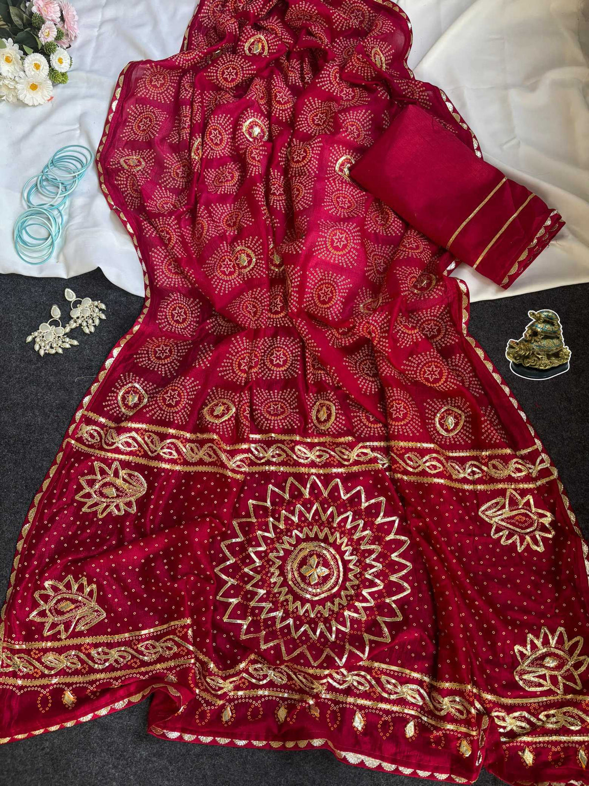 Vichitra Silk Traditional Saree