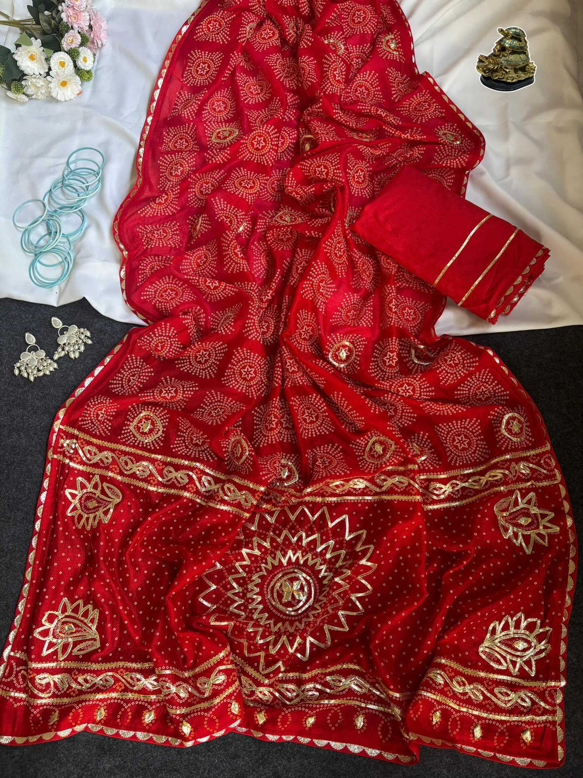 Vichitra Silk Traditional Saree