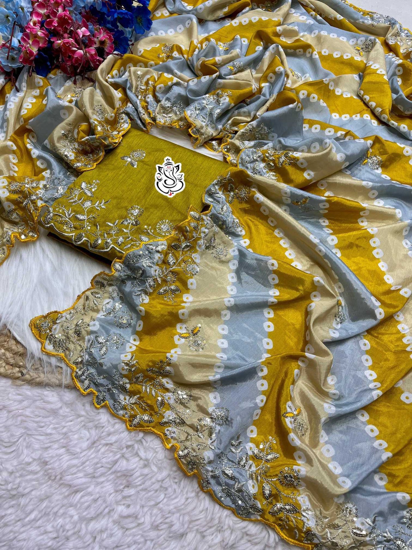 Chinon Silk Soft Saree