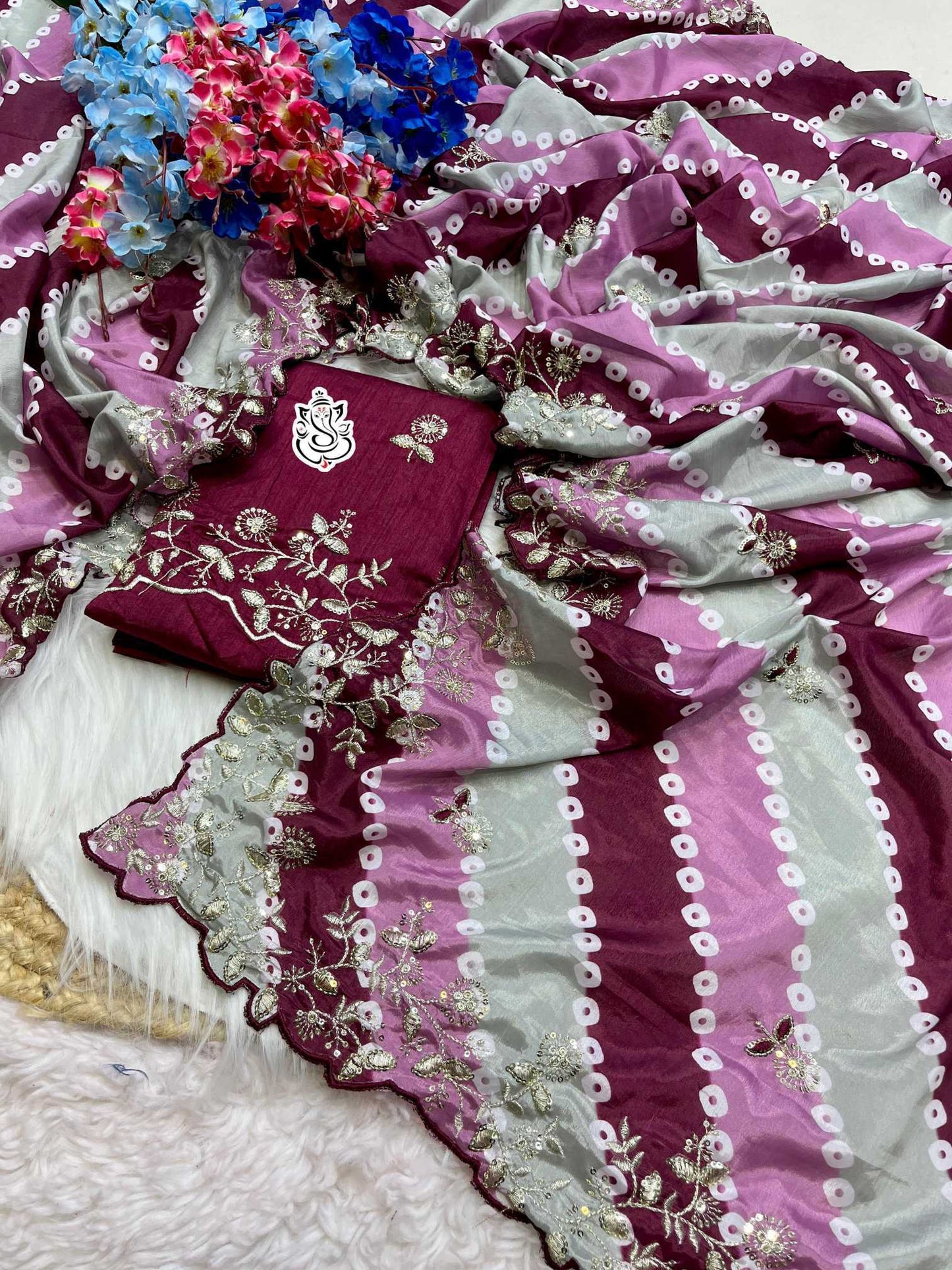Chinon Silk Soft Saree