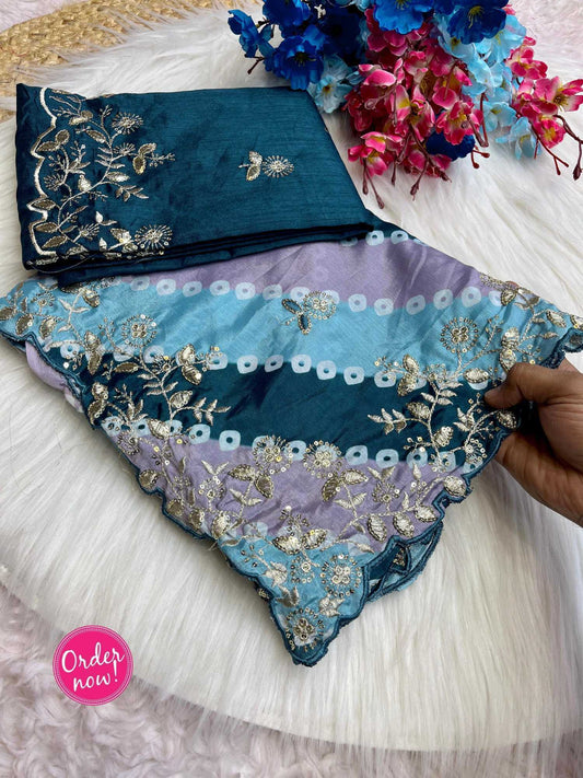 Chinon Silk Soft Saree