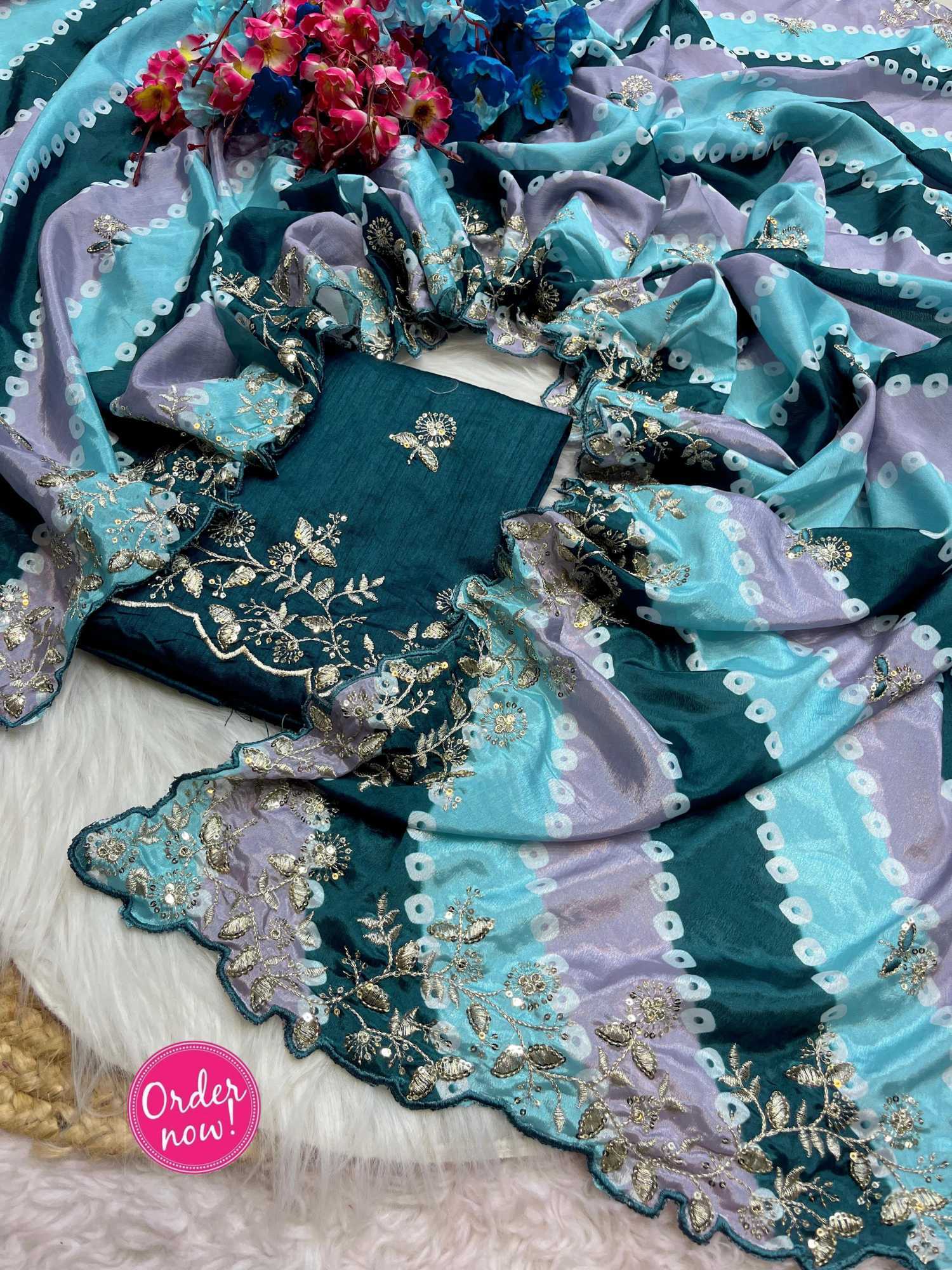 Chinon Silk Soft Saree