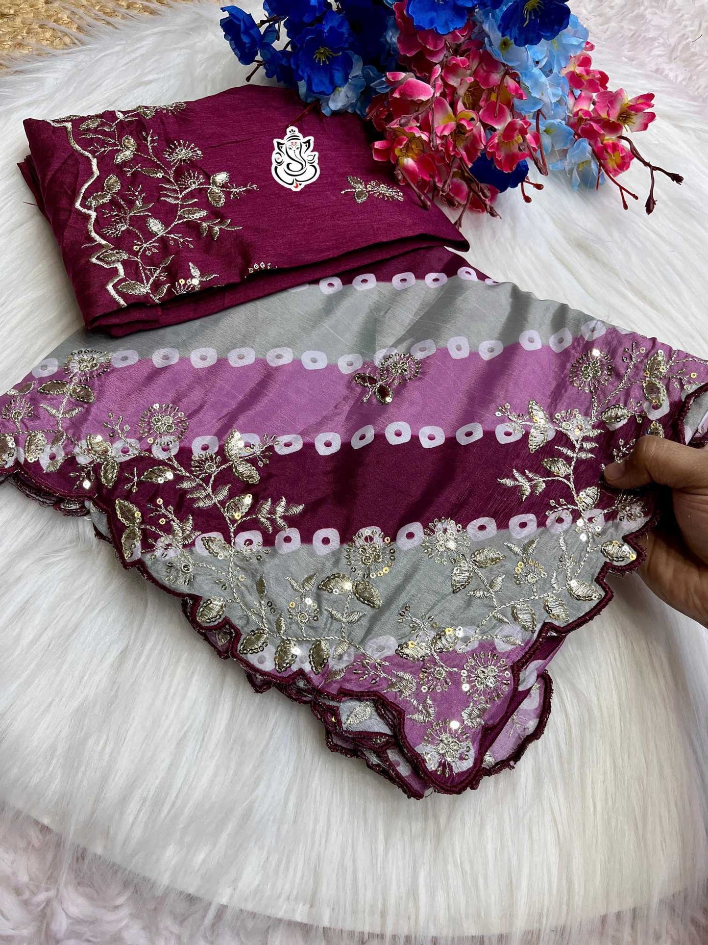 Chinon Silk Soft Saree