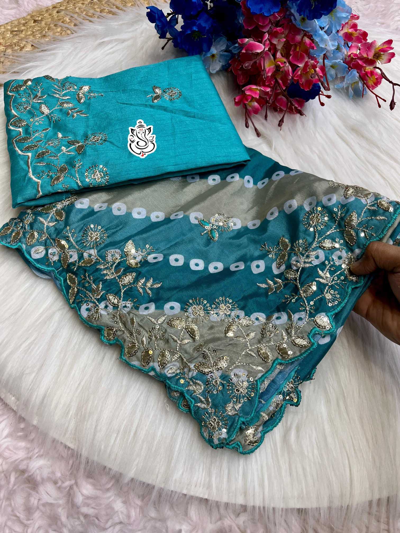 Chinon Silk Soft Saree