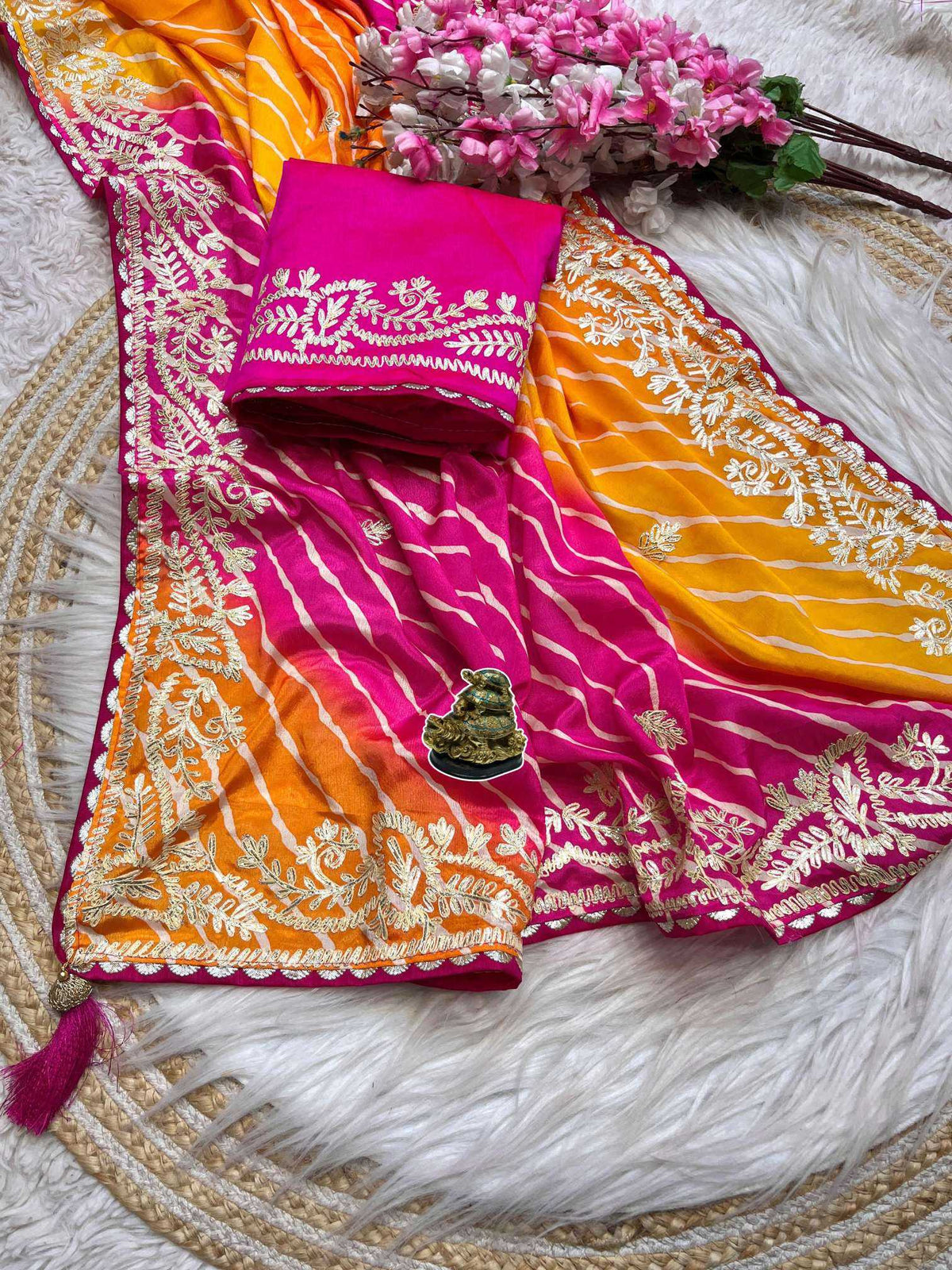 Adishaya Chinon Silk Traditional Saree