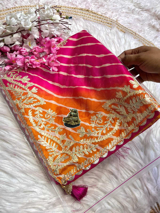 Adishaya Chinon Silk Traditional Saree
