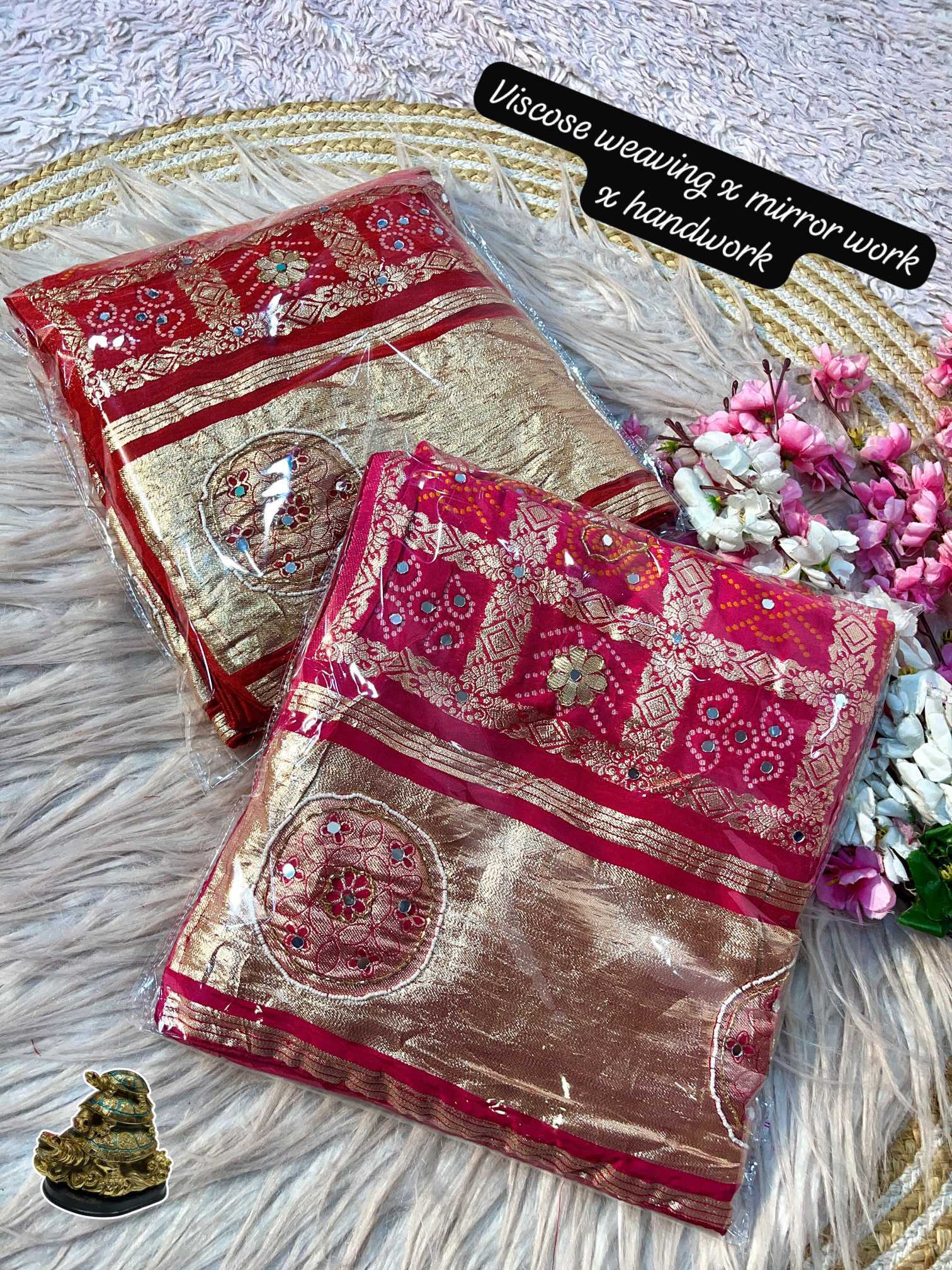 Viscose Hand Work Saree