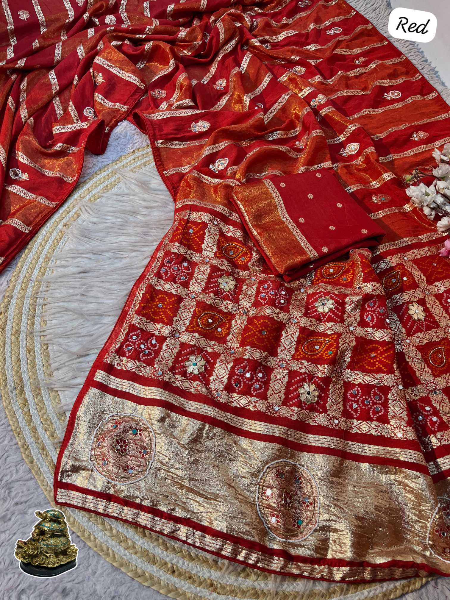 Viscose Hand Work Saree