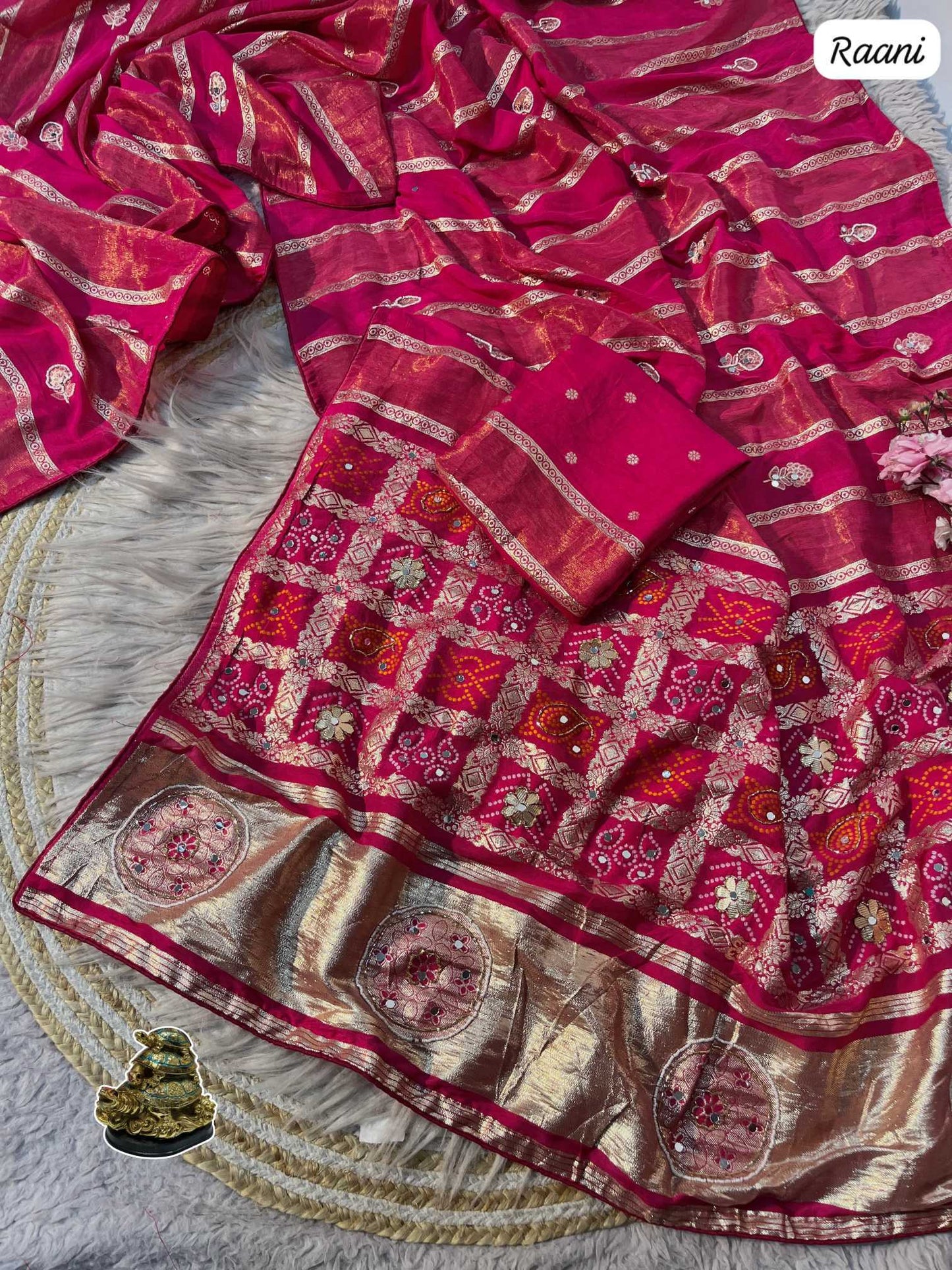 Viscose Hand Work Saree