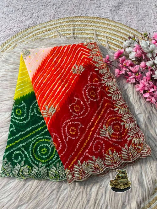 Akshaya Fancy Sequence Saree