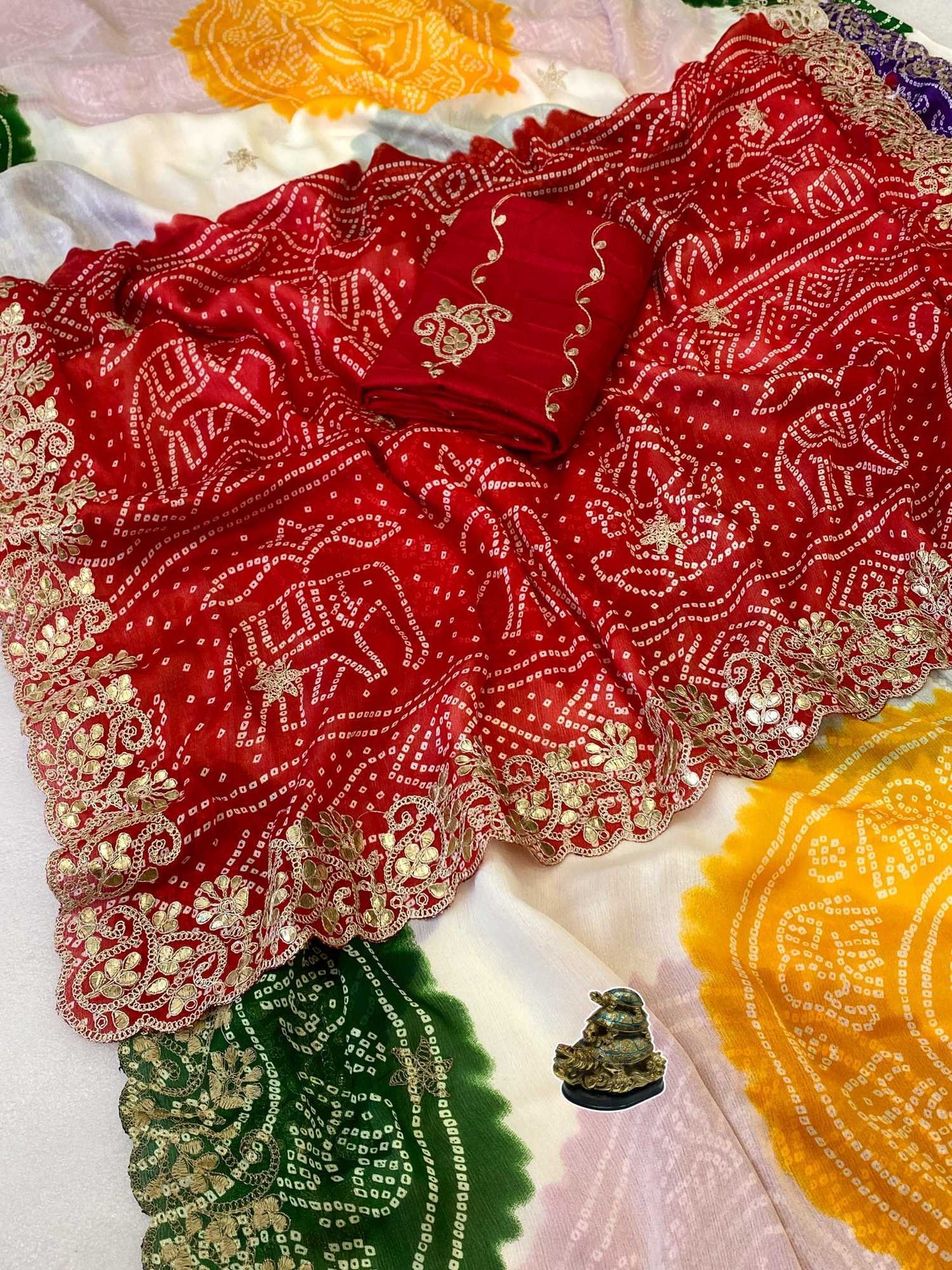 Chinon Printed Saree