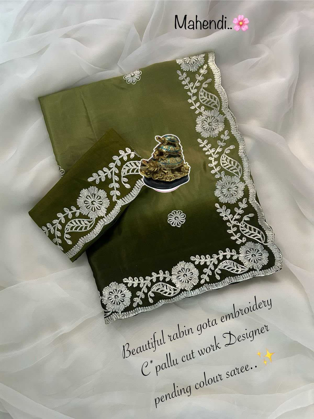 Akshmika Chinon Designer Saree