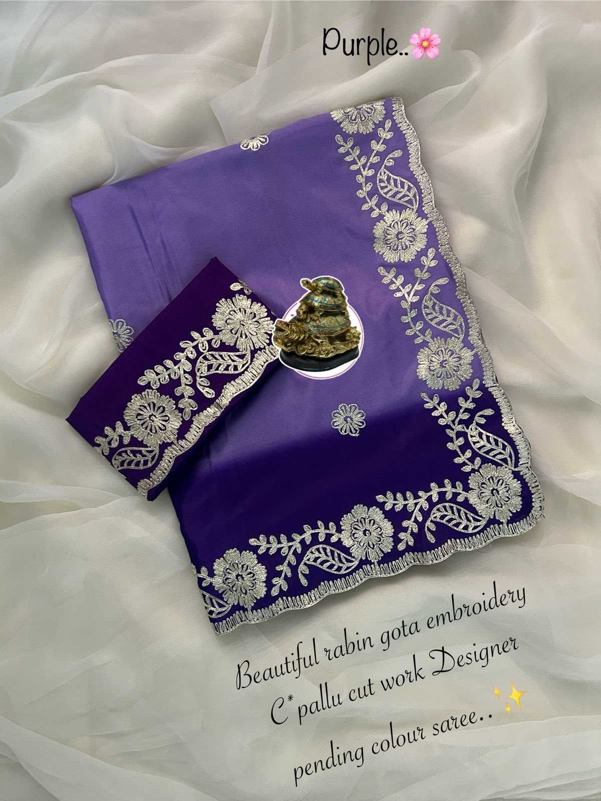 Akshmika Chinon Designer Saree