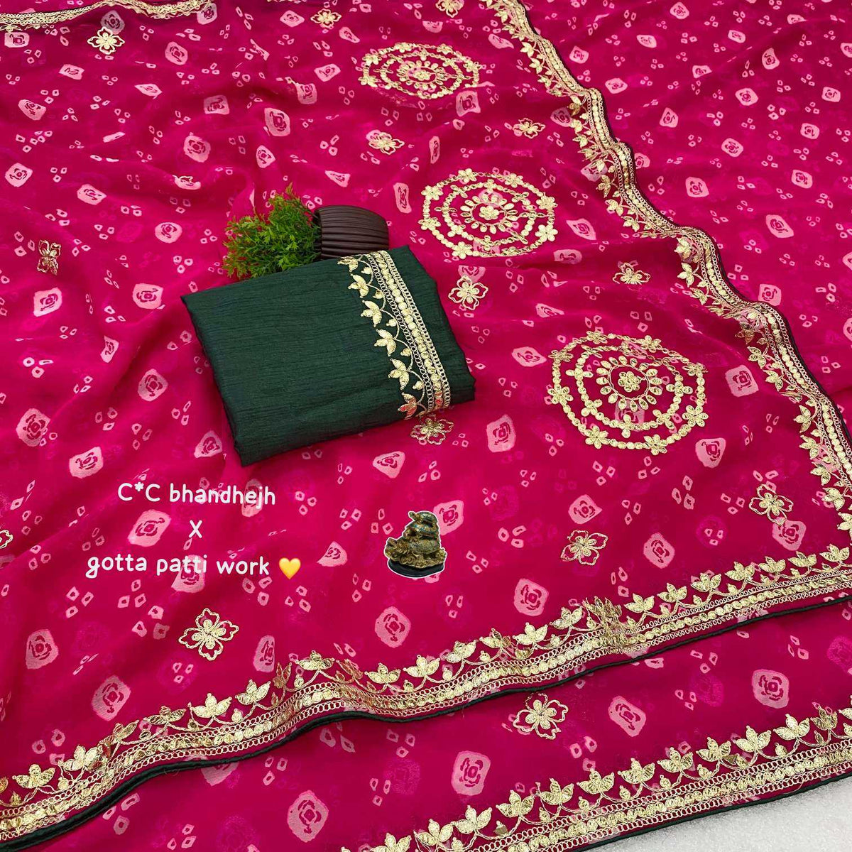 Alisha Georgette Printed Saree