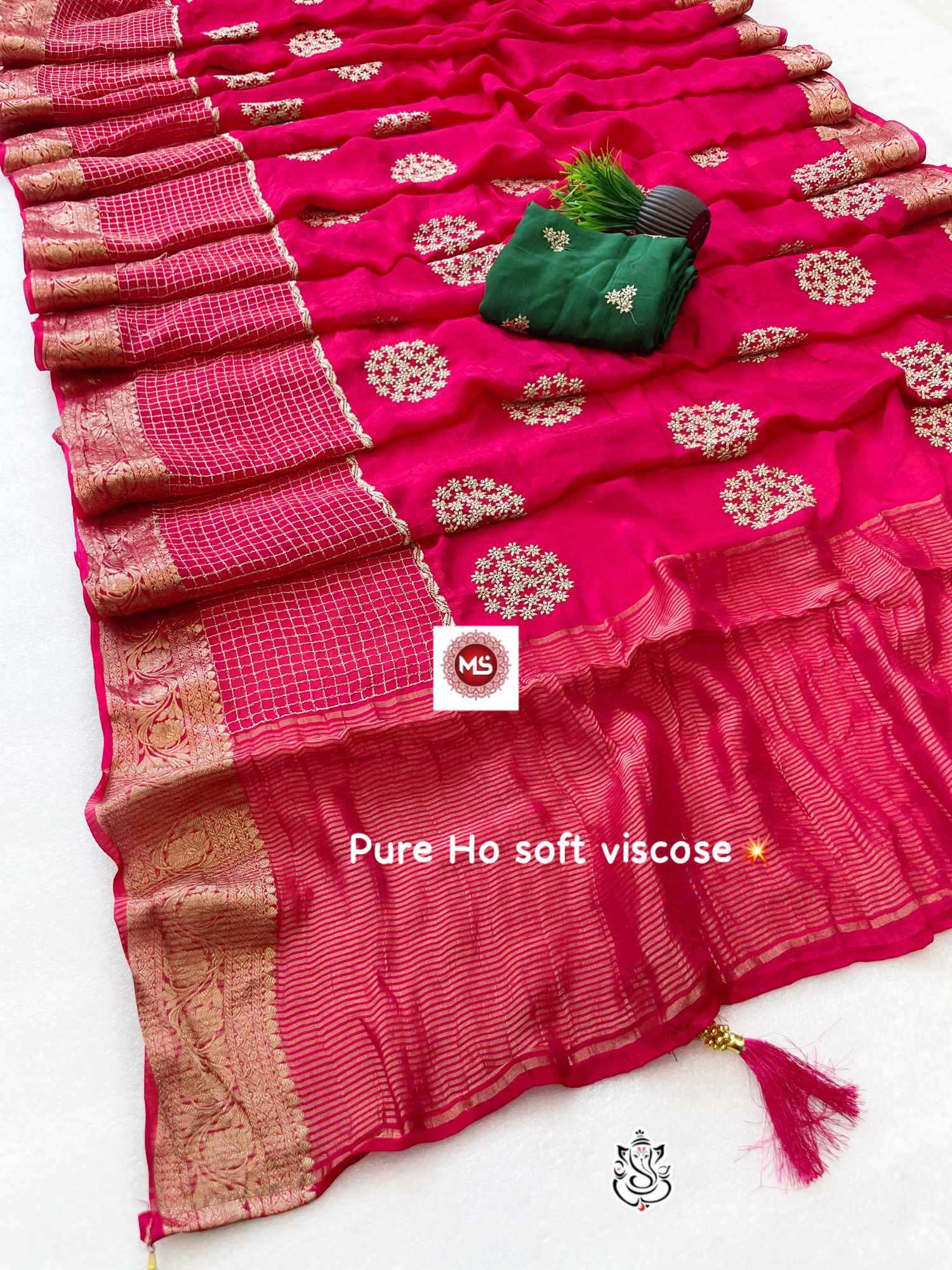 Viscose Traditional Silk Saree