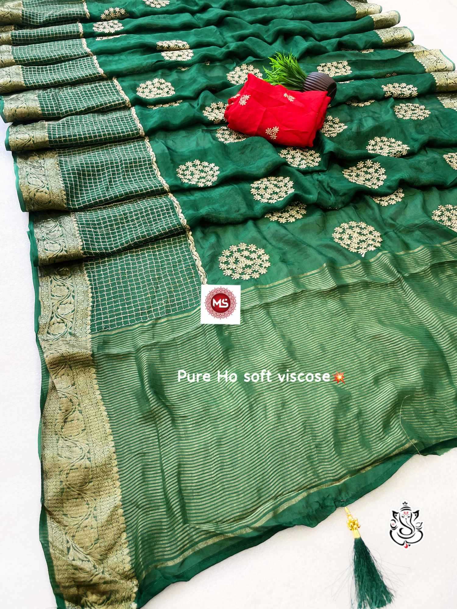 Viscose Traditional Silk Saree