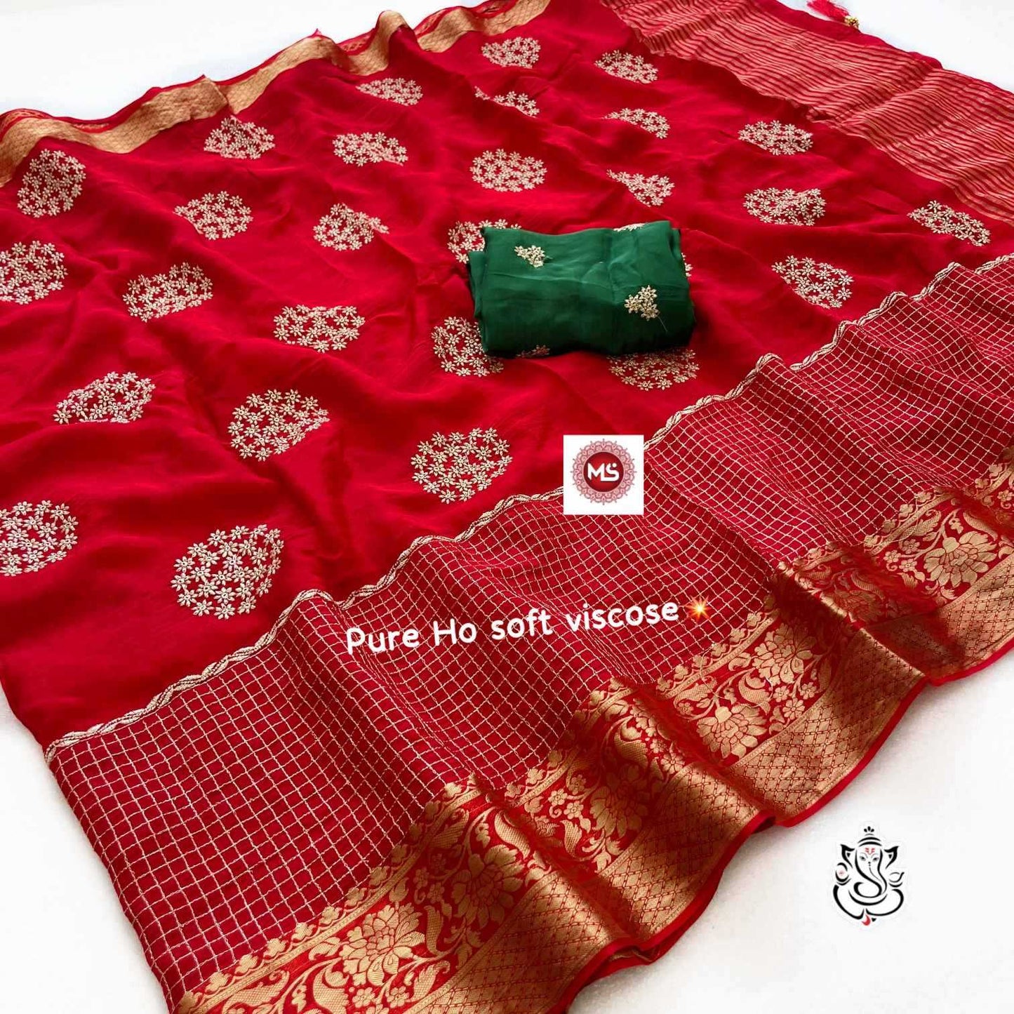 Viscose Traditional Silk Saree