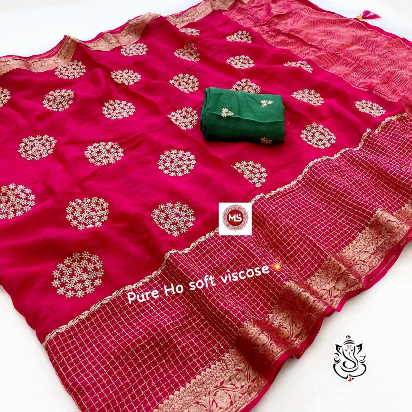 Viscose Traditional Silk Saree