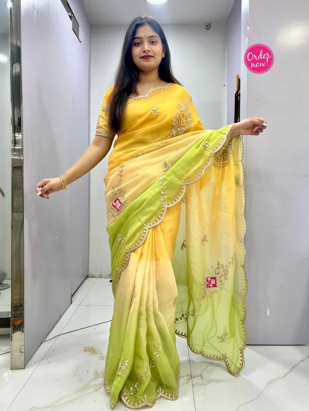 Amritha Crush Silk Party Wear Saree