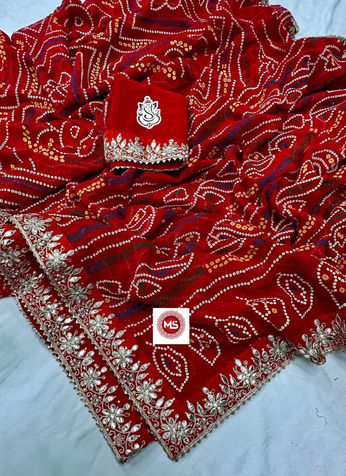 Amrithavi Georgette Printed Saree