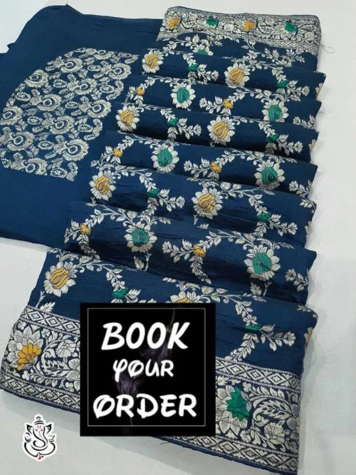 Anagha Banarasi Soft Silk Dola Saree