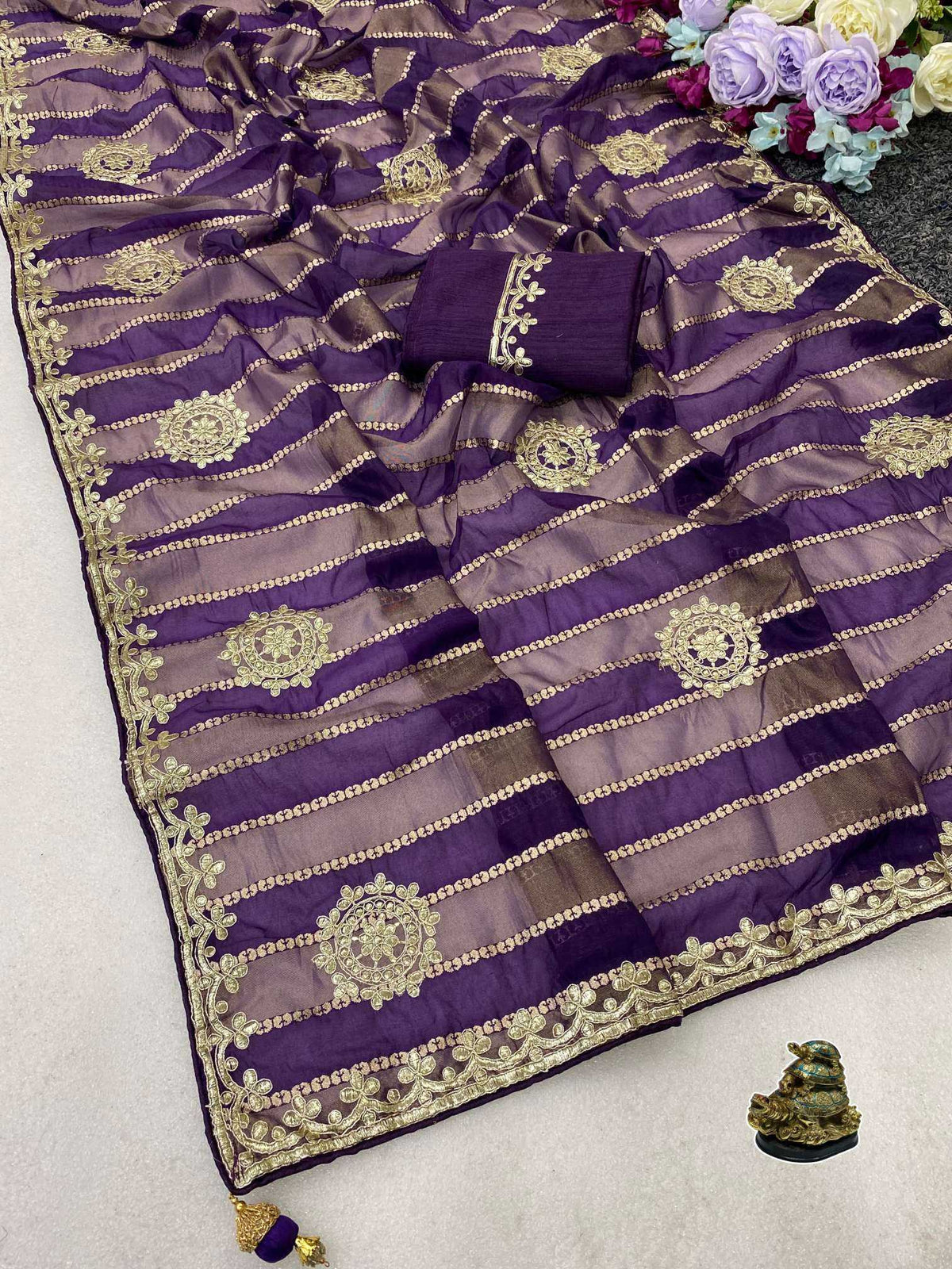 Anayika Tissue Designer Saree