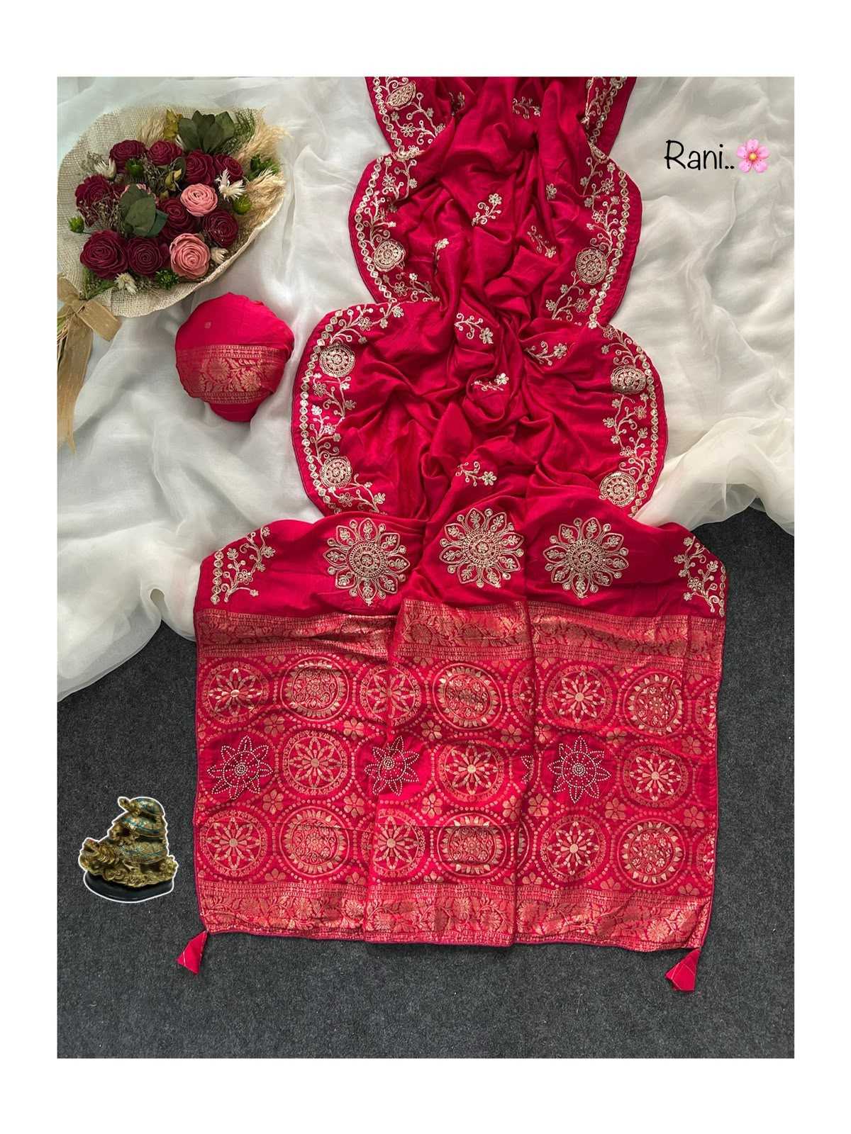 Anulekha Fancy Embroidered Saree