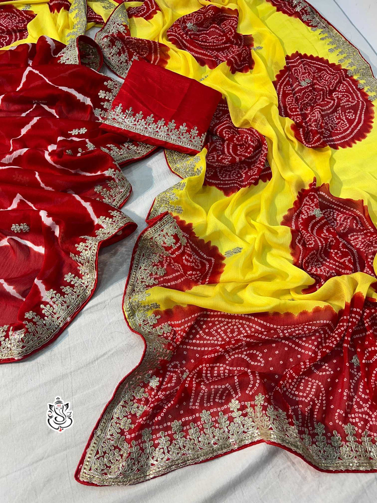 Aparna Chinon Silk Traditional Saree
