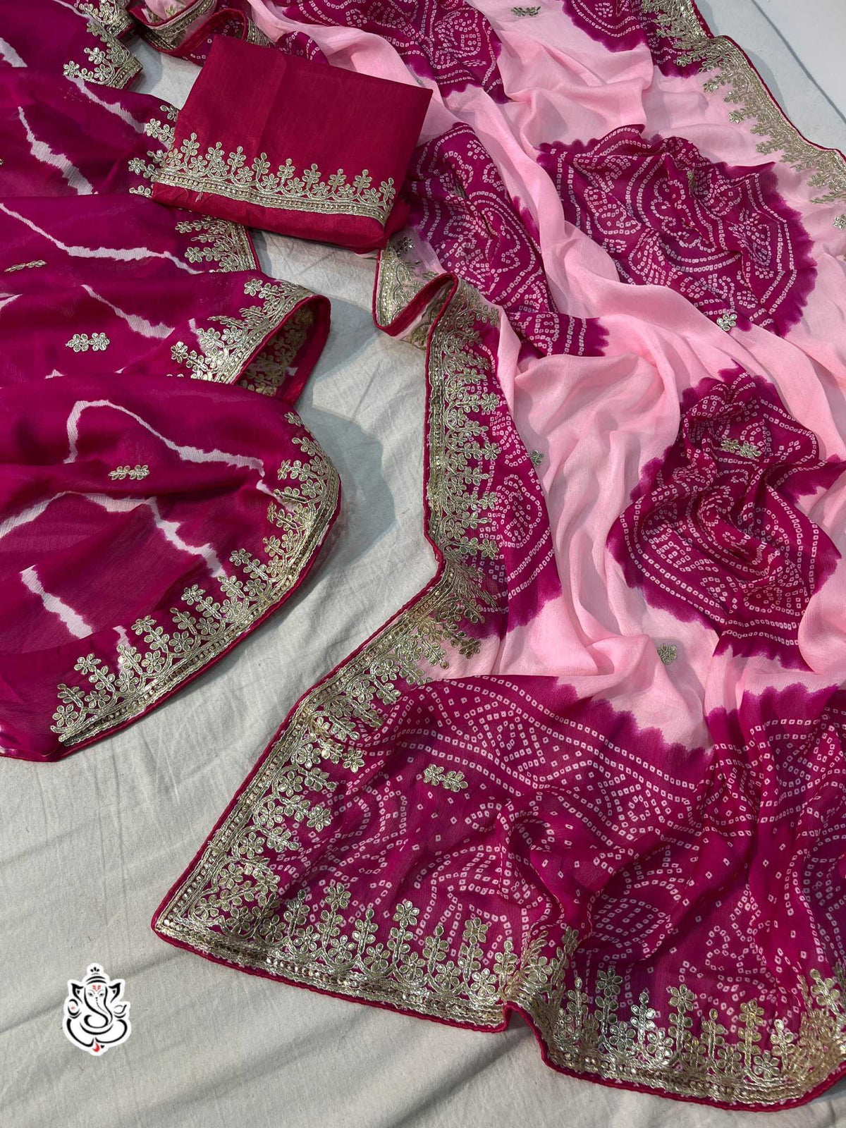 Aparna Chinon Silk Traditional Saree