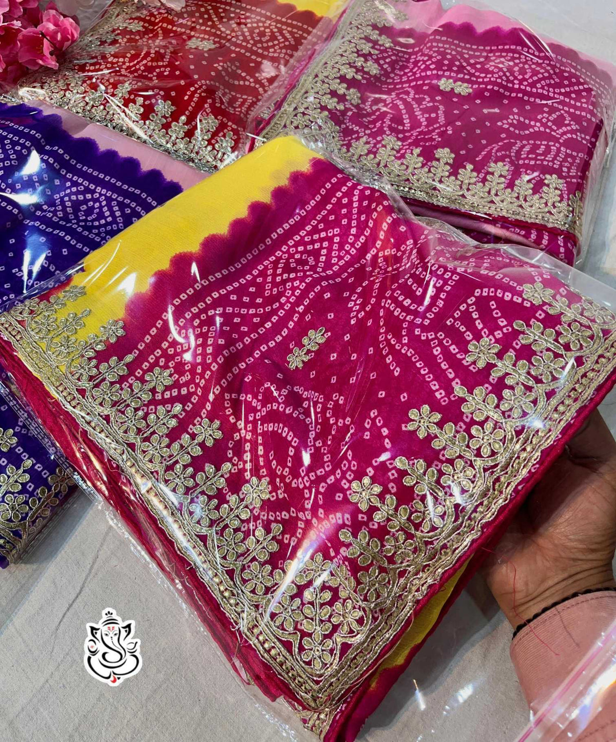 Aparna Chinon Silk Traditional Saree