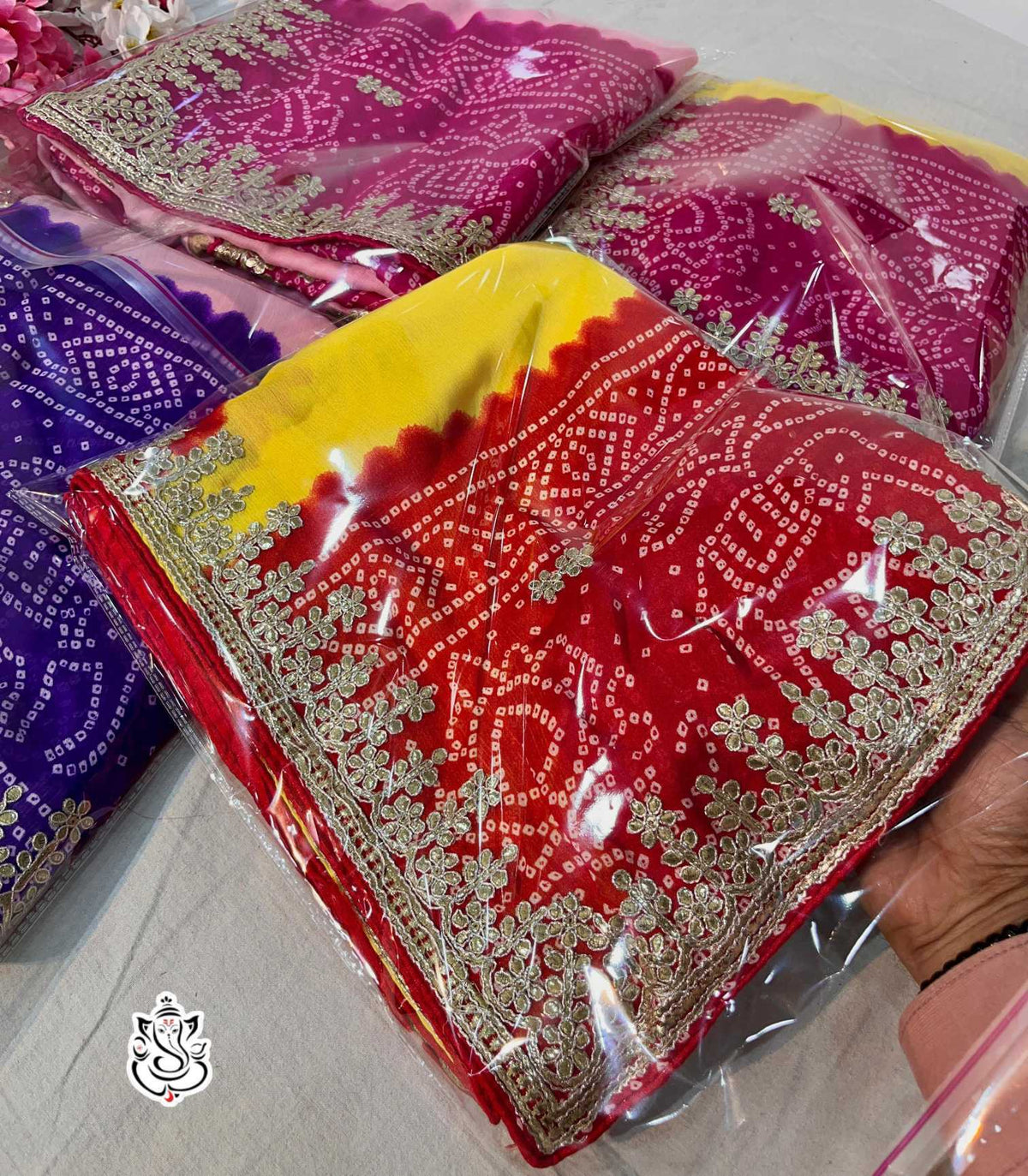 Aparna Chinon Silk Traditional Saree