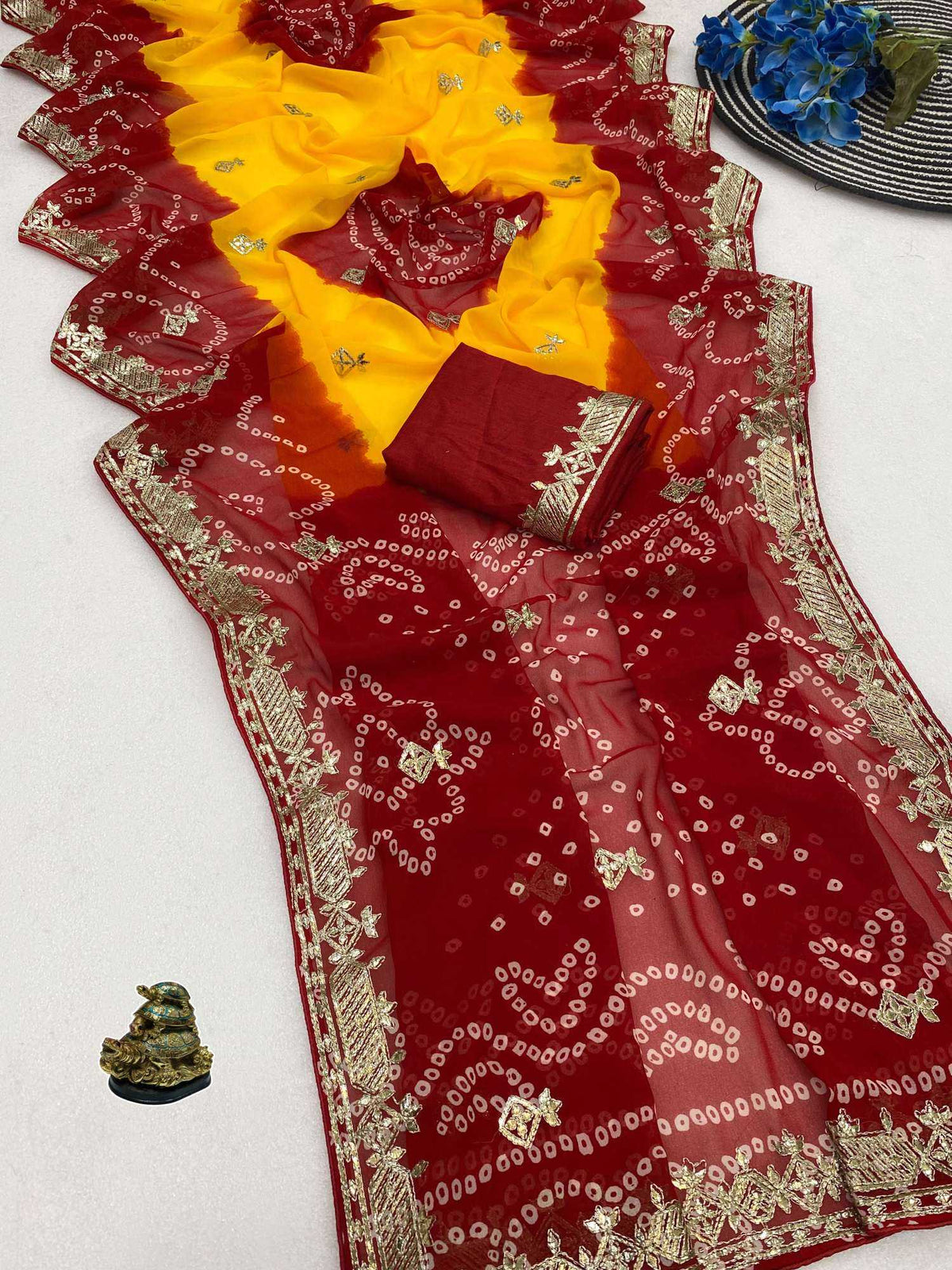 Aradhyani Georgette Printed Saree