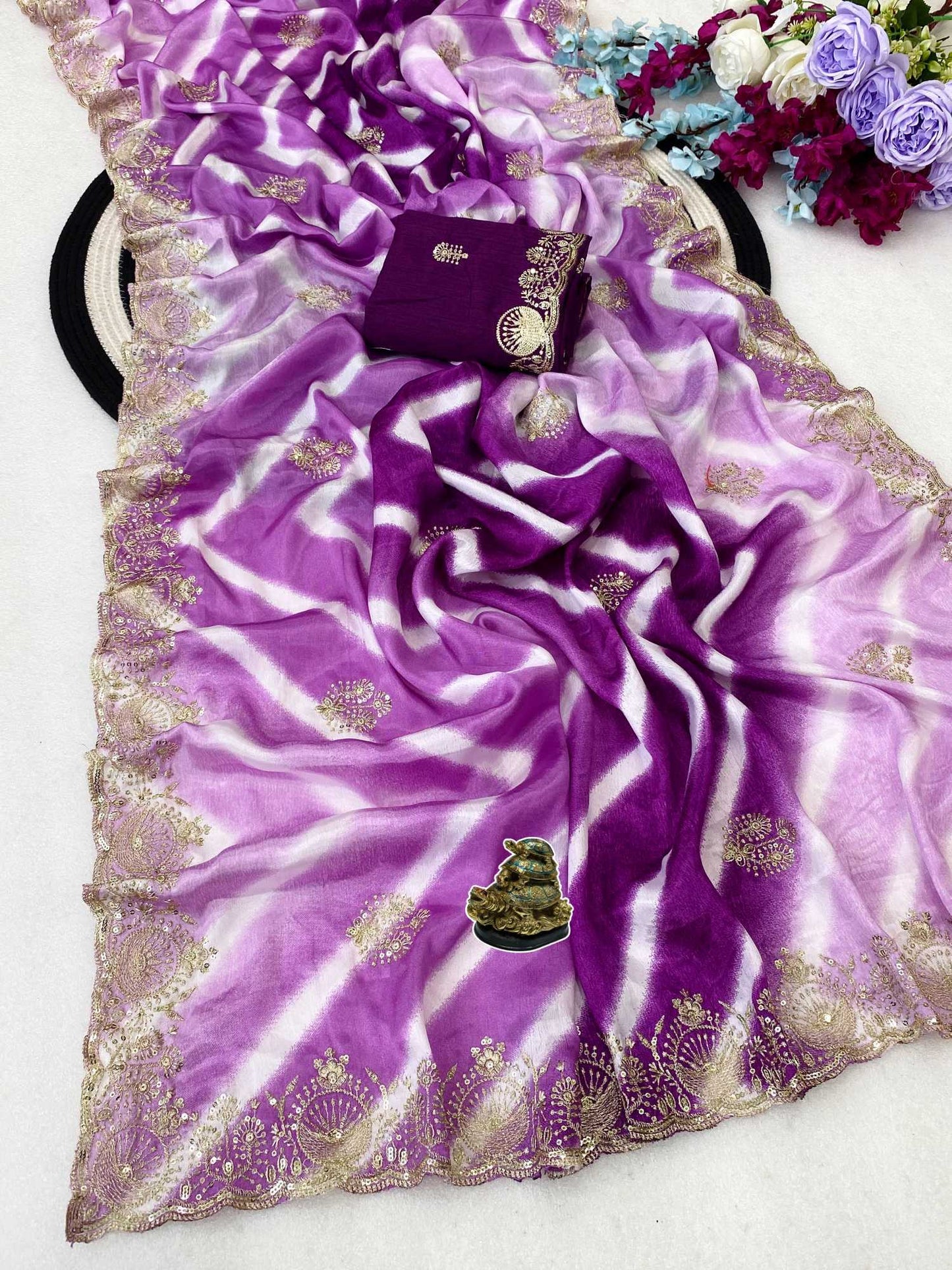 Chinon Silk Soft Saree