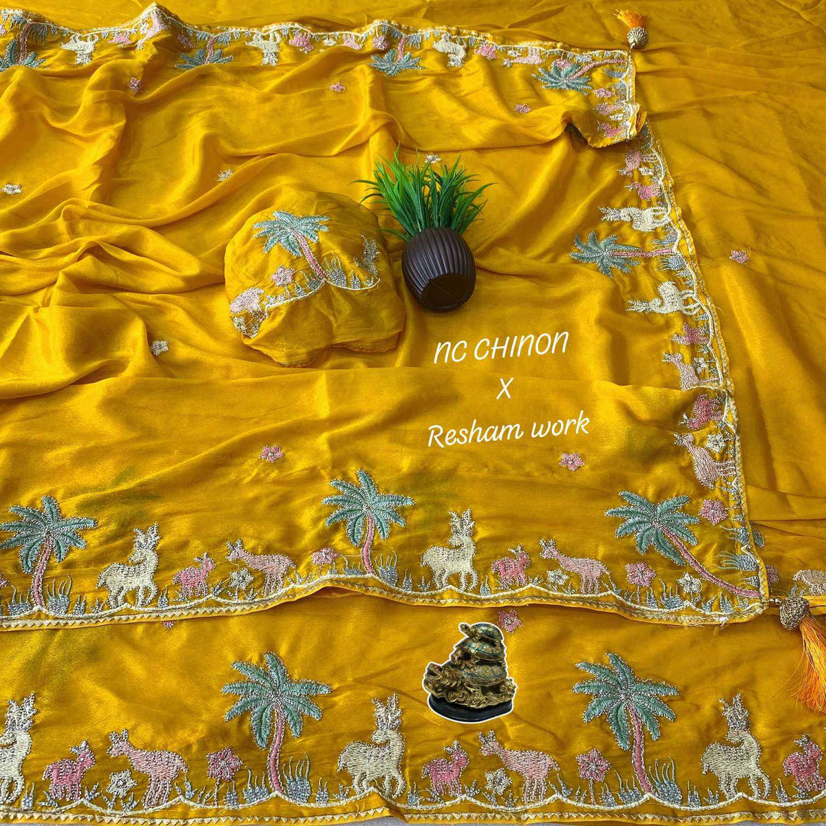 Arivika Chinon Designer Saree