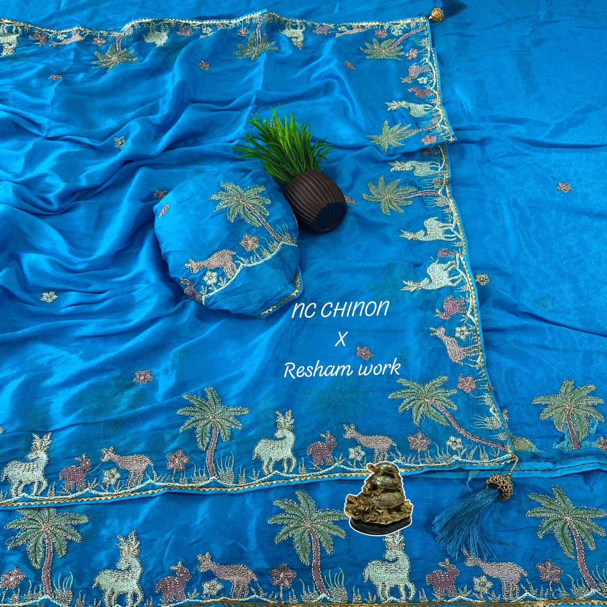 Arivika Chinon Designer Saree
