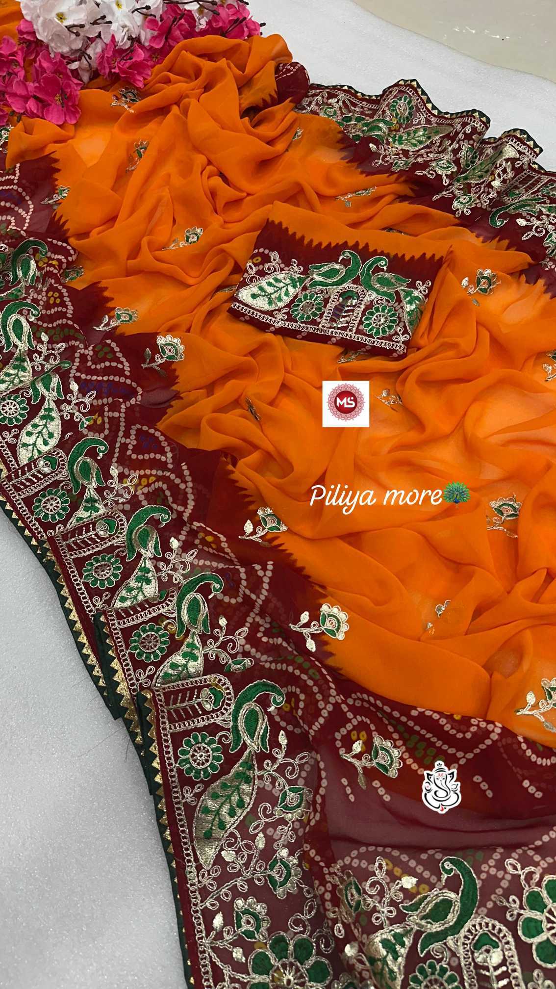 Ashvarya Georgette Saree