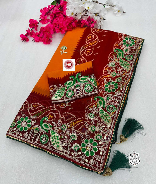 Ashvarya Georgette Saree