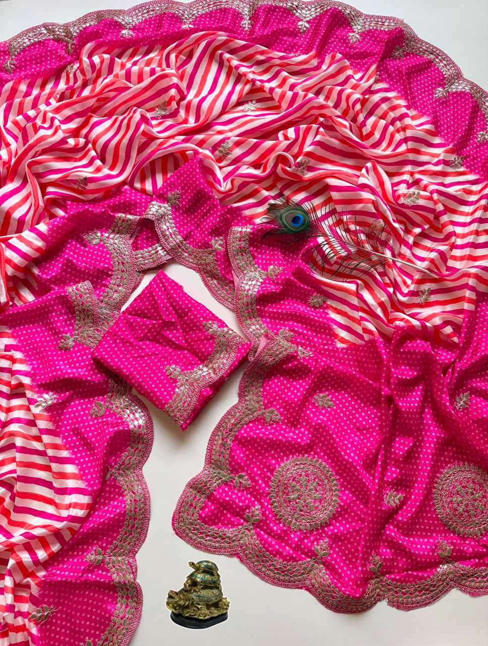 Ashwini Chinon Printed Saree