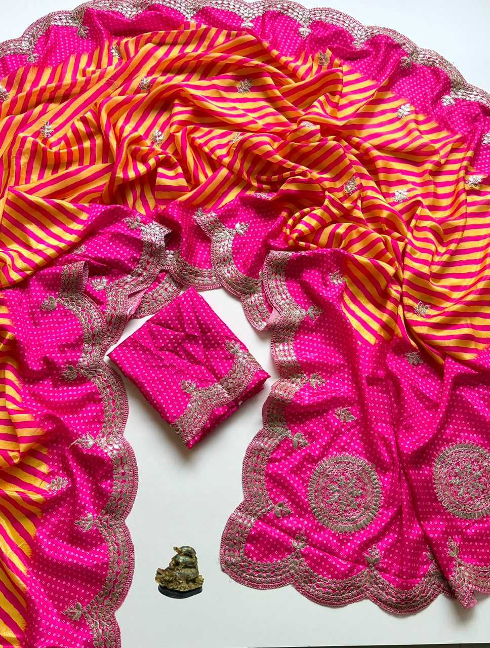 Ashwini Chinon Printed Saree